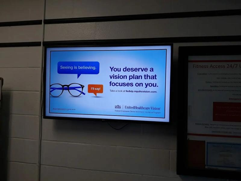 Digital Screen At Military Base advertising campaign