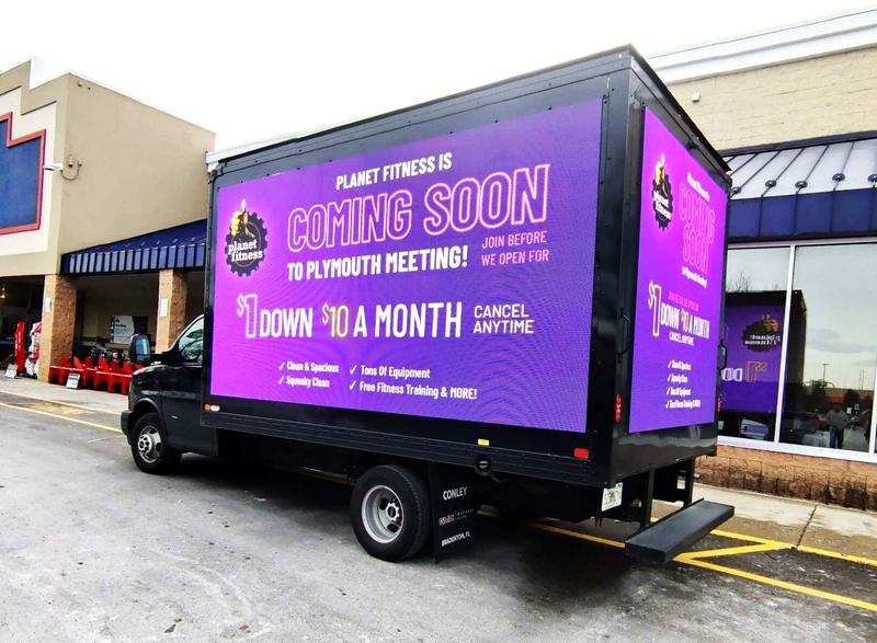 Mobile Trucks Ads - GPS-Tracked advertising campaign