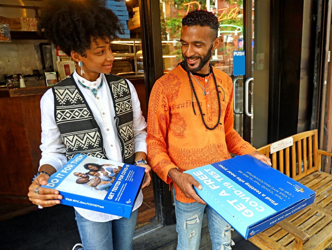 Branded Pizza Boxes advertising by Encompass Media Group